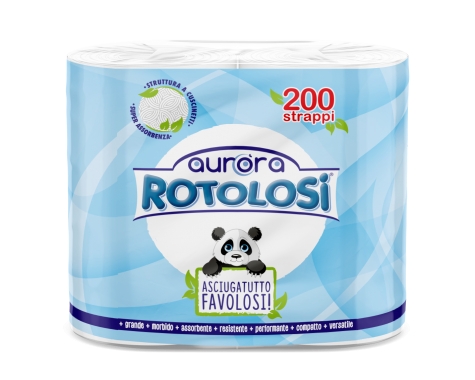 ASCIUGATUTTO 200 STRAPPI, 2 VELI, CONF 2X12 ROTOLI
